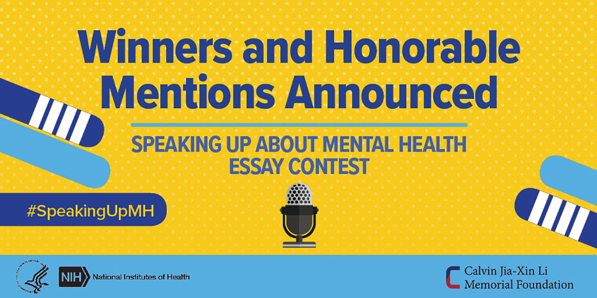 NIH announces winners of high school mental health essay contest National Institutes of Health